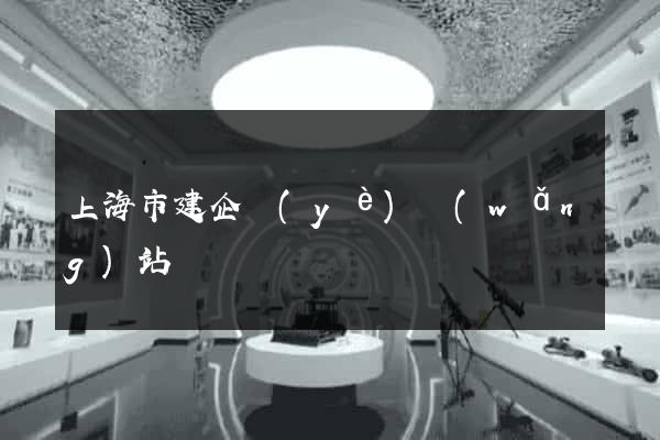 上海市建企業(yè)網(wǎng)站