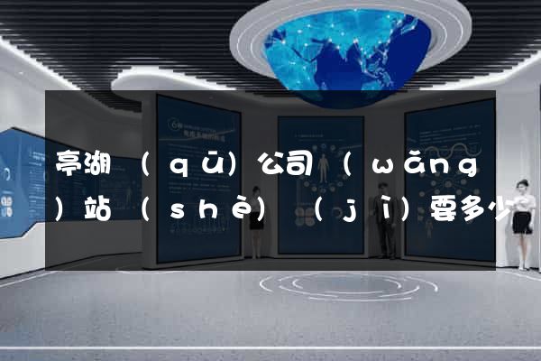 亭湖區(qū)公司網(wǎng)站設(shè)計(jì)要多少錢