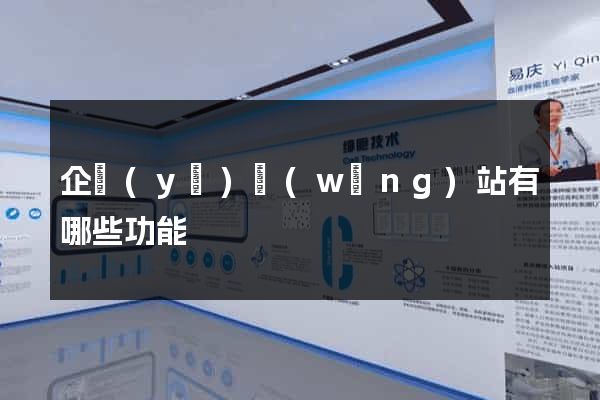 企業(yè)網(wǎng)站有哪些功能