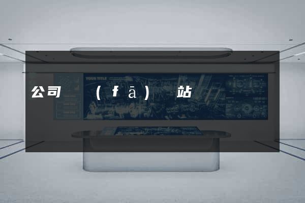 公司開發(fā)網站