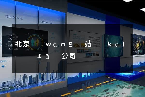 北京網(wǎng)站開(kāi)發(fā)公司