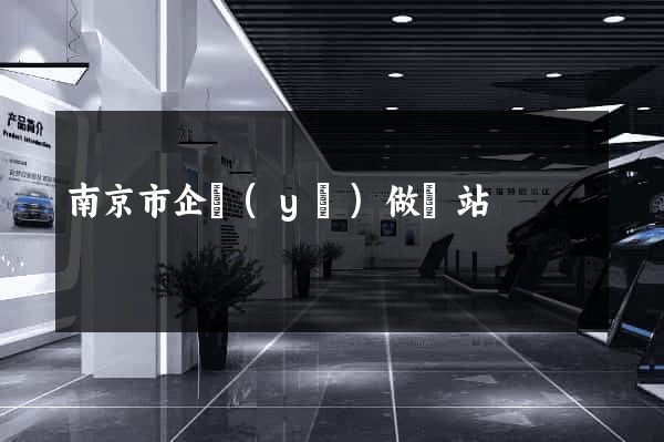 南京市企業(yè)做網站