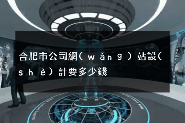 合肥市公司網(wǎng)站設(shè)計要多少錢