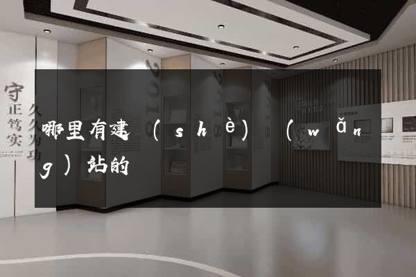 哪里有建設(shè)網(wǎng)站的