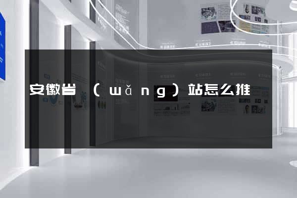 安徽省網(wǎng)站怎么推廣