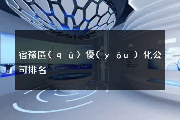 宿豫區(qū)優(yōu)化公司排名