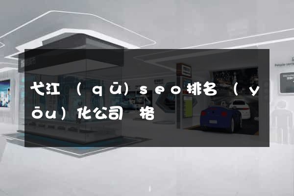 弋江區(qū)seo排名優(yōu)化公司價格