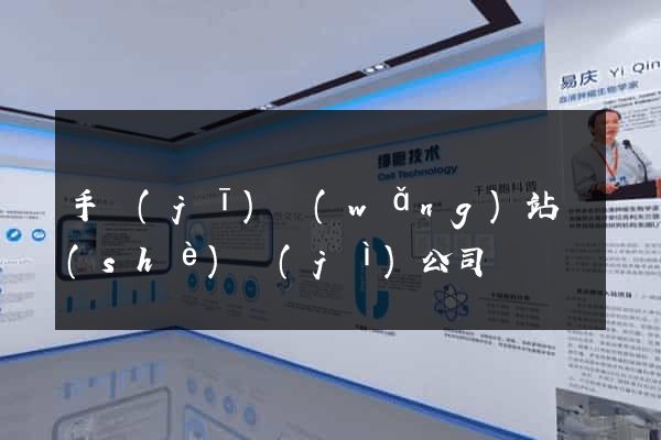 手機(jī)網(wǎng)站設(shè)計(jì)公司