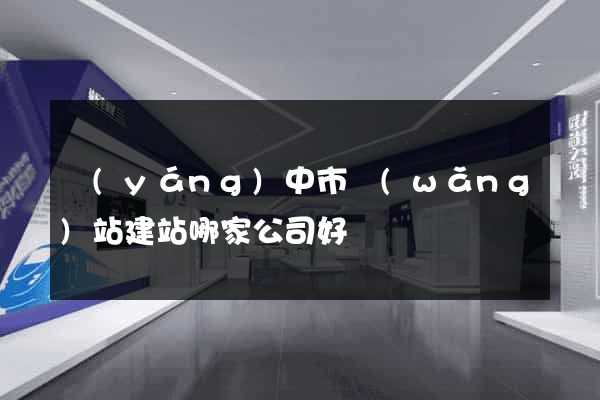 揚(yáng)中市網(wǎng)站建站哪家公司好