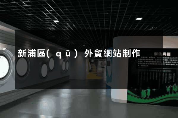 新浦區(qū)外貿網站制作