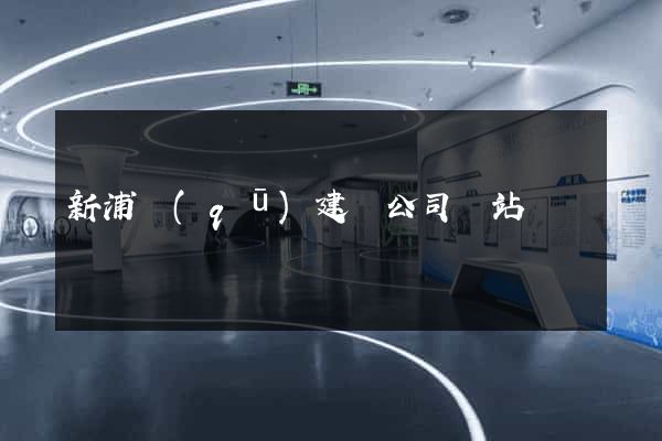 新浦區(qū)建設公司網站