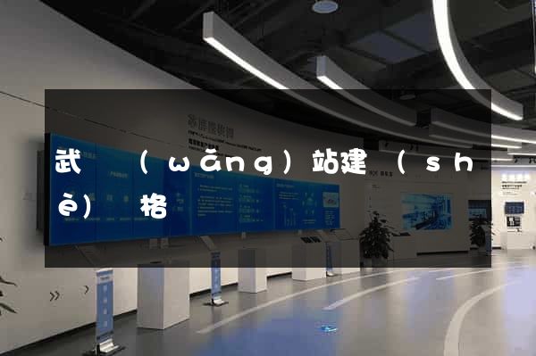 武漢網(wǎng)站建設(shè)價格