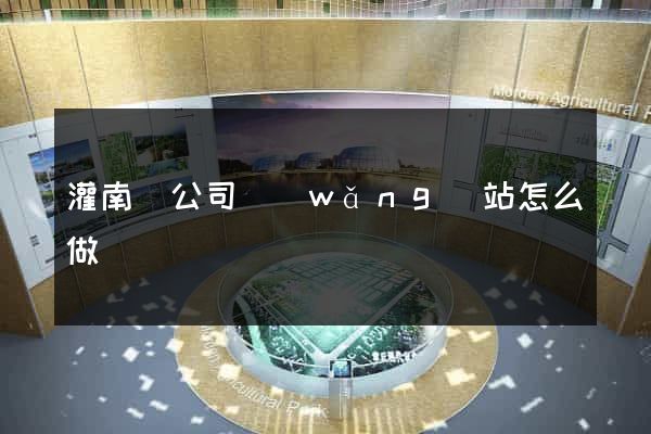 灌南縣公司網(wǎng)站怎么做