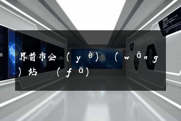 界首市企業(yè)網(wǎng)站開發(fā)