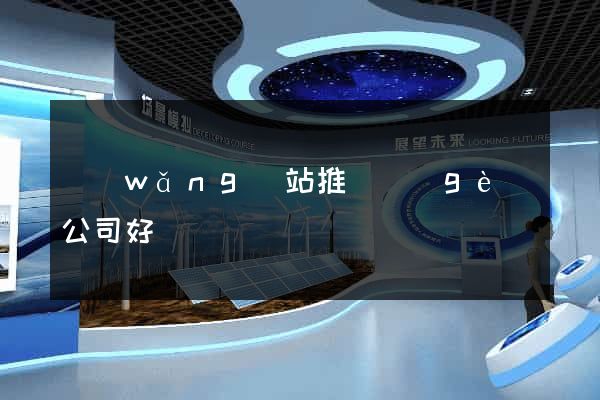 網(wǎng)站推廣個(gè)公司好