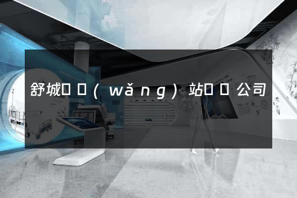 舒城縣網(wǎng)站設計公司