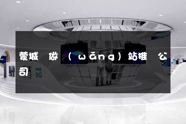 蒙城縣做網(wǎng)站推廣公司