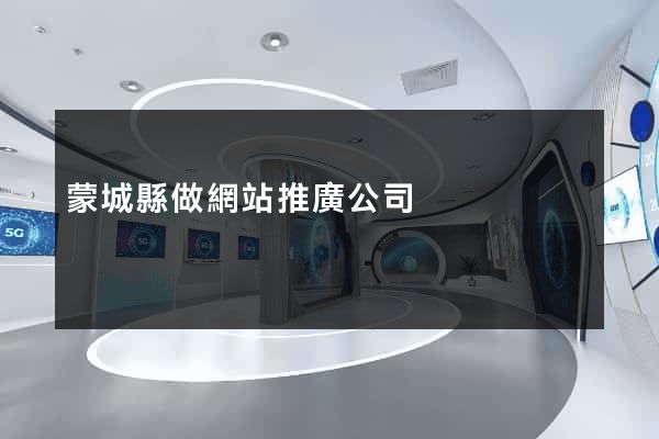 蒙城縣做網站推廣公司