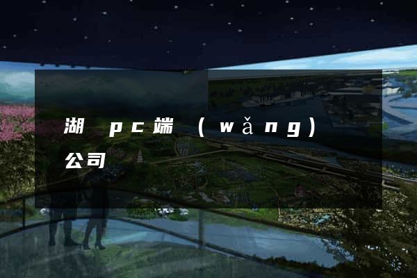 蕪湖縣pc端網(wǎng)頁設計公司
