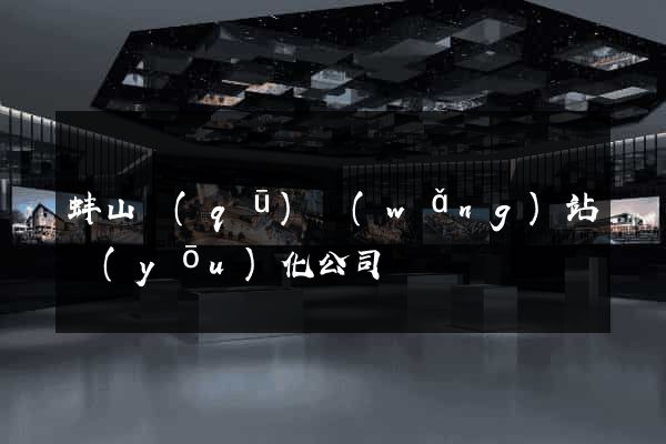 蚌山區(qū)網(wǎng)站優(yōu)化公司