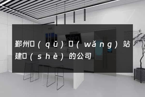 鄞州區(qū)網(wǎng)站建設(shè)的公司