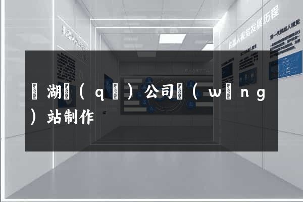 鏡湖區(qū)公司網(wǎng)站制作