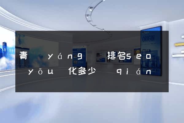 青陽(yáng)縣排名seo優(yōu)化多少錢(qián)