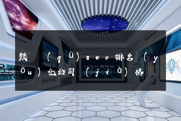 鼓樓區(qū)seo排名優(yōu)化公司價(jià)格